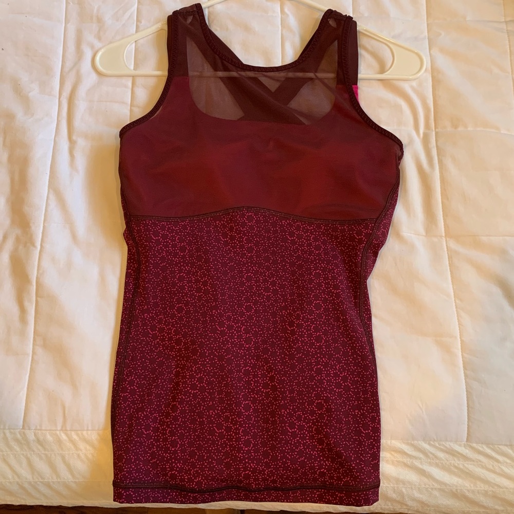 Lulu high neck strappy tank EUC